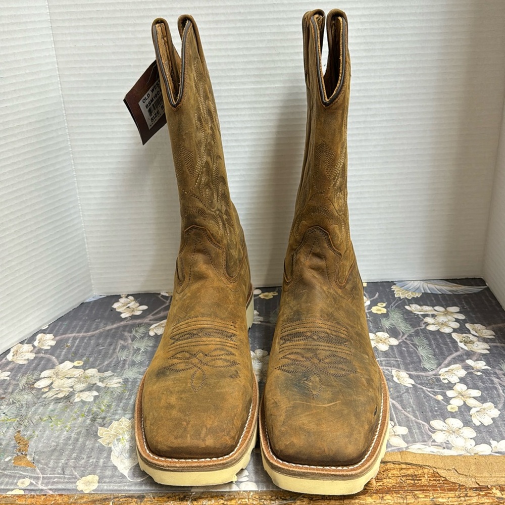 NWT old west leather cowboy boots size 8